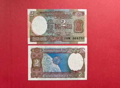 India  2 Rupees   1976  ( Uncirculated )