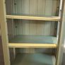 Sage green tall storage cabinet Image 3