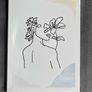 Set of 4 Feminine Line Art Canvas Paintings Image 3