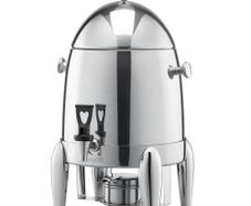 Stainless Steel Beverage Dispenser, 12L Drink Dispenser with Alcohol Burner, Hot & Cold Drink Dispensers for Coffee Tea Hot Water
