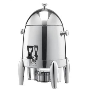 Stainless Steel Beverage Dispenser, 12L Drink Dispenser with Alcohol Burner, Hot & Cold Drink Dispensers for Coffee Tea Hot Water