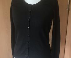 M Collection ladies black sparkle cardigan size 8