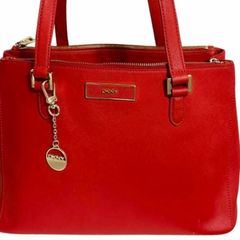 Red Dkny Leather Bag