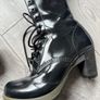 Rare Dr. Martens Darcie Black Patent Heeled Boots - UK 7 / EU 41 Image 4