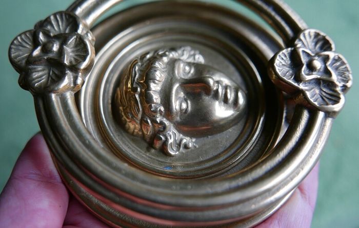 Antique  Heavy Brass Door Knocker