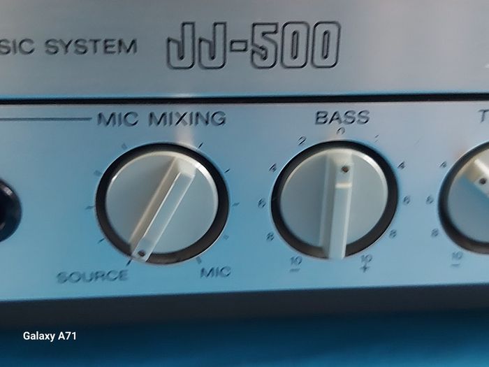 SONY Stereo Music System, Model No. JJ-500, Radio, Tape and Phono (Record), and Auxillary, with 2 Sony Speakers, all functions working, in excellent condition