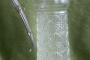 Vintage Glass and Silverplate Carafe/Claret Jug/Raimond Made in Italy