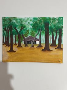 Coastal landscape painting
