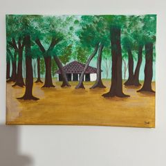 Coastal landscape painting