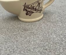 Vintage Wade England Ceramic Shaving Scuttle Mug Retro Biplane SE5A Design