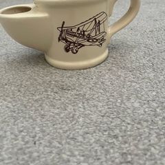 Vintage Wade England Ceramic Shaving Scuttle Mug Retro Biplane SE5A Design