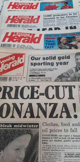 vintage newspapers