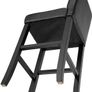 Set of 2 Bar Stools with Backrest Black  - Free Delivery Nationwide Image 6