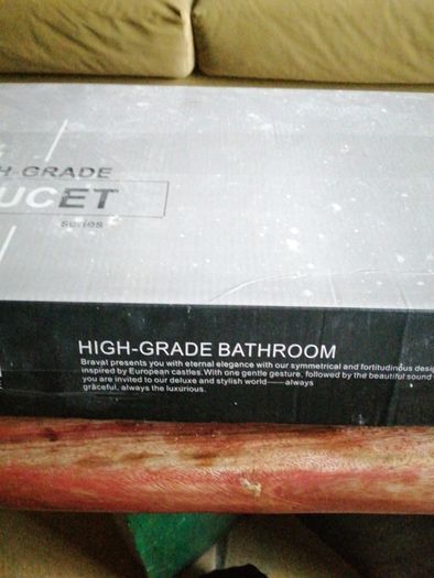 Brand new in box brushed gold freestanding lever tap x 2