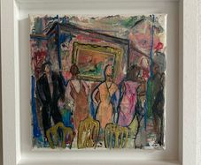 Framed Original Figurative Painting Contemporary Art Painting Irish Art Gift