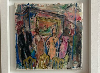 Framed Original Figurative Painting Contemporary Art Painting Irish Art Gift