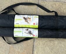 Zoofari Dog Agility Slalom Poles: 6 Pegs & Agility Hurdle- All New