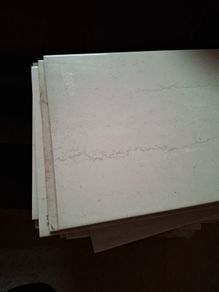 Cream gloss tiles
