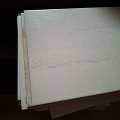 Cream gloss tiles