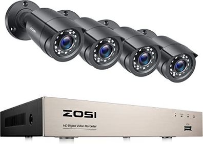 CCTV System H.265+ 8CH DVR with 4/8 1080p Outdoor Security Camera DVR Kit Day Night Home Video Surveillance System