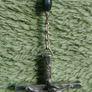 Vintage Mid-Century Black Bead Chain Rosary With Silver Cross Image 6