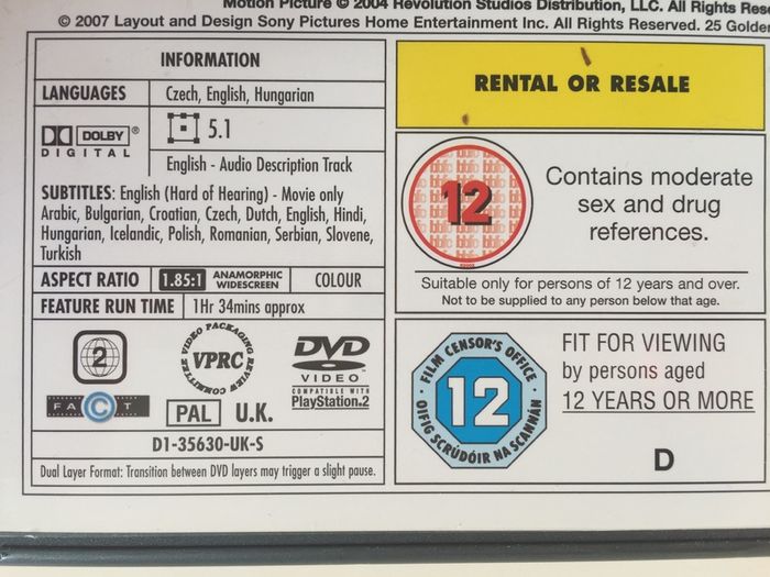 13 Going On 30 [2004] Jennifer Garner, Mark Ruffalo, Judy Greer & Andy Serkis [Movie DVD]