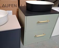 Hib 600 Sage unit marble top and bowl