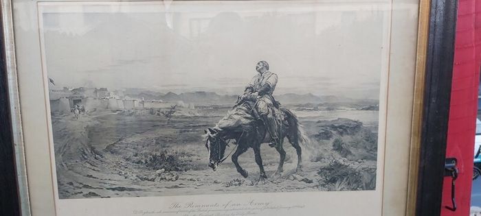 The Remnants of an Army Framed Print