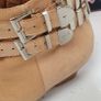 JEFFREY CAMPBELL Benater Nude Leather ankle boots Sz 8UK - Rrp 205 (New) Image 7