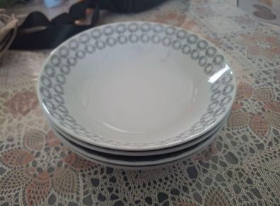 Brand New 12-Piece Dinner Set with + 4 Grey Pasta Bowls