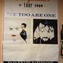 Eurythmics, "we too are one" poster,cassette,  September 1989 Image 2
