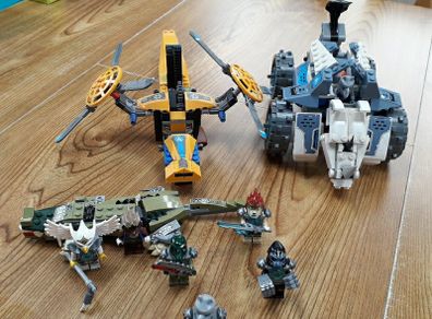 Lego Chimea vehicles and figures.