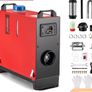 8kw Diesel Air Heater 12V All in One Mini Heater 4-Air Outlets With Silencer LCD Switch New Image 8
