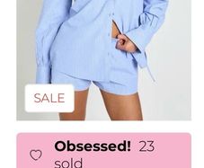 Boohoo shirt and shorts set