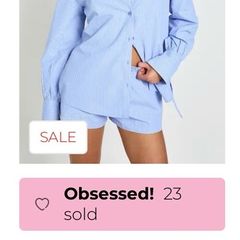 Boohoo shirt and shorts set