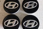 4 x Hyundai Centre Caps.  FREE POST