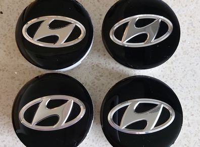 4 x Hyundai Centre Caps.  FREE POST