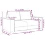 Sofa Set with Cushion 3 pcs Dark Green 220 x 78 x 84 cm Fabric Image 5