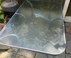 Glass Garden Table
