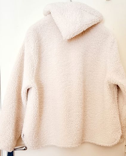 Zara Faux Shearling Jacket with Hood XXL