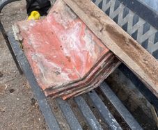 Reclaimed ceramic terracotta ridge tiles whole