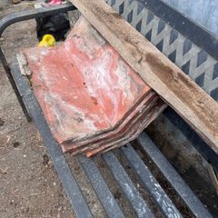 Reclaimed ceramic terracotta ridge tiles whole