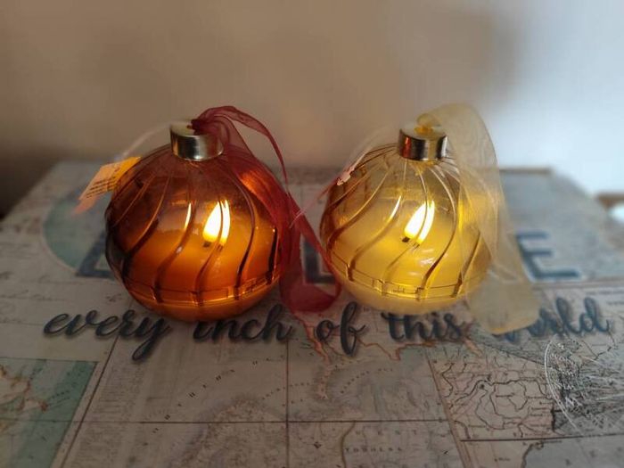 Set of Bauble LED Lights with Timer Settings