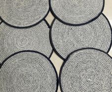 Never used 6 Helen James Considered Woven Round Place Mats