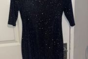 New Look Petite navy sparkly dress
