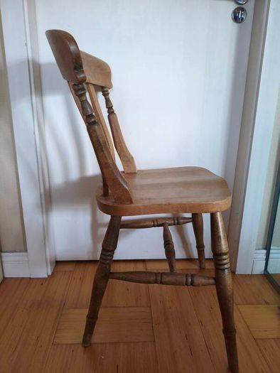 Set of 6 Solid Wooden Dining Chairs