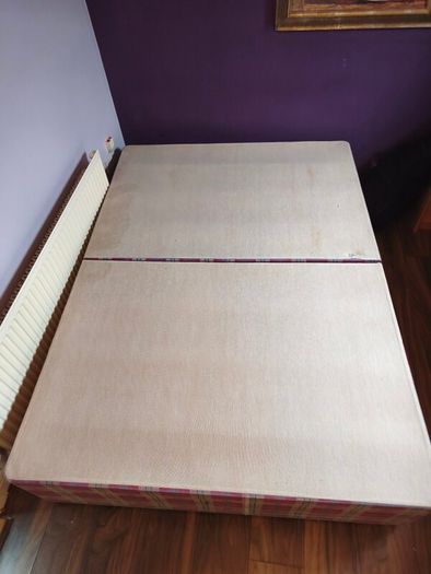 Double bed with comfortable mattress