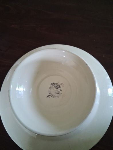 Vintage hand painted cake stand