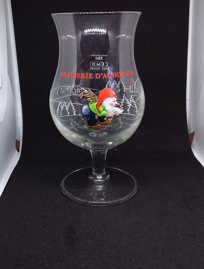 Brasserie D'Achouffe : Tulip Shaped Belgian Beer Glass