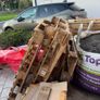 wooden pallet and iron rails Image 2